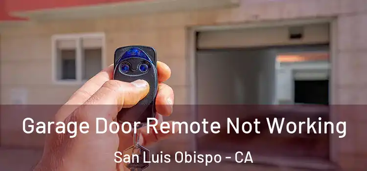  Garage Door Remote Not Working San Luis Obispo - CA