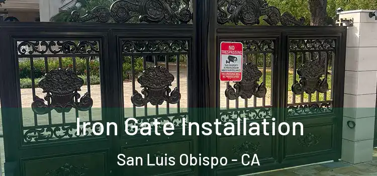 Iron Gate Installation San Luis Obispo - CA